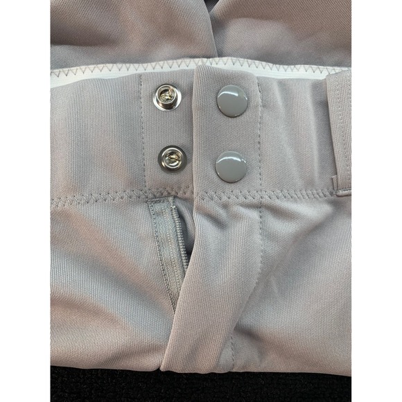 Youth Medium Alleson Athletic Baseball Softball Pants Gray Black Stripe Youth M - Picture 5 of 7